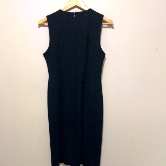 ADRIENNE Vittadini black sleeveless button embellished bodycon dress 4 - Picture 7 of 12
